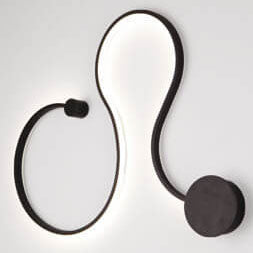 Modern Curved Aluminum LED Wall Sconce