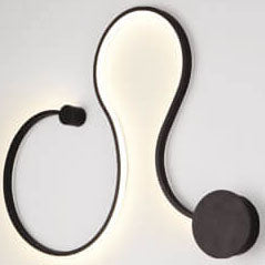 Modern Curved Aluminum LED Wall Sconce