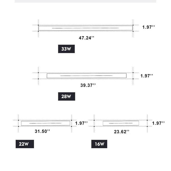 Bar Acrylic LED Wall Light