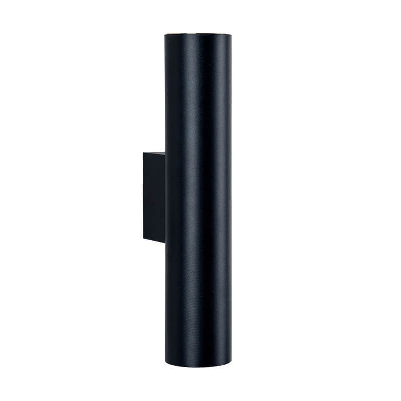 Minimalist Cylindrical Aluminum 2-Light Wall Sconce