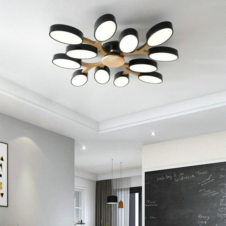Nordic Branch Wooden LED Flush Mount Ceiling Light