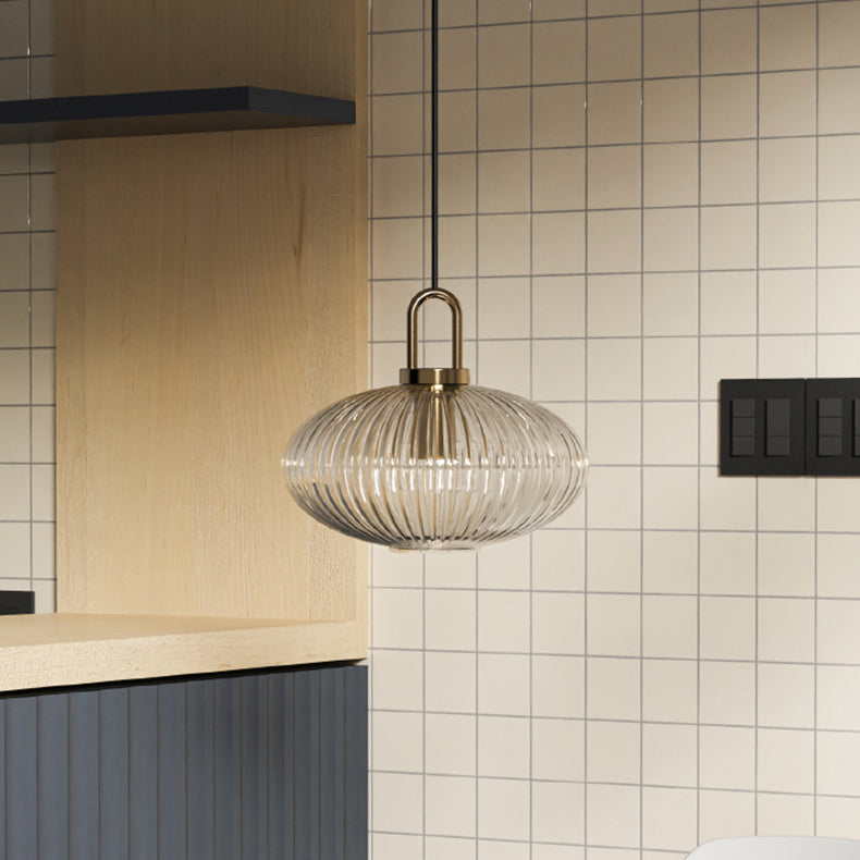 Contemporary Round Stainless Steel Pendant Light