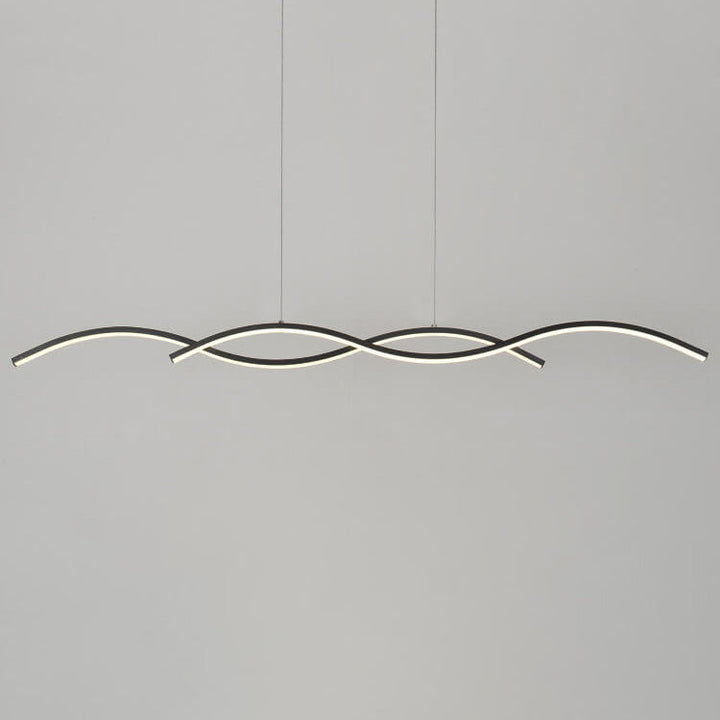 Minimalist Wave LED Chandelier