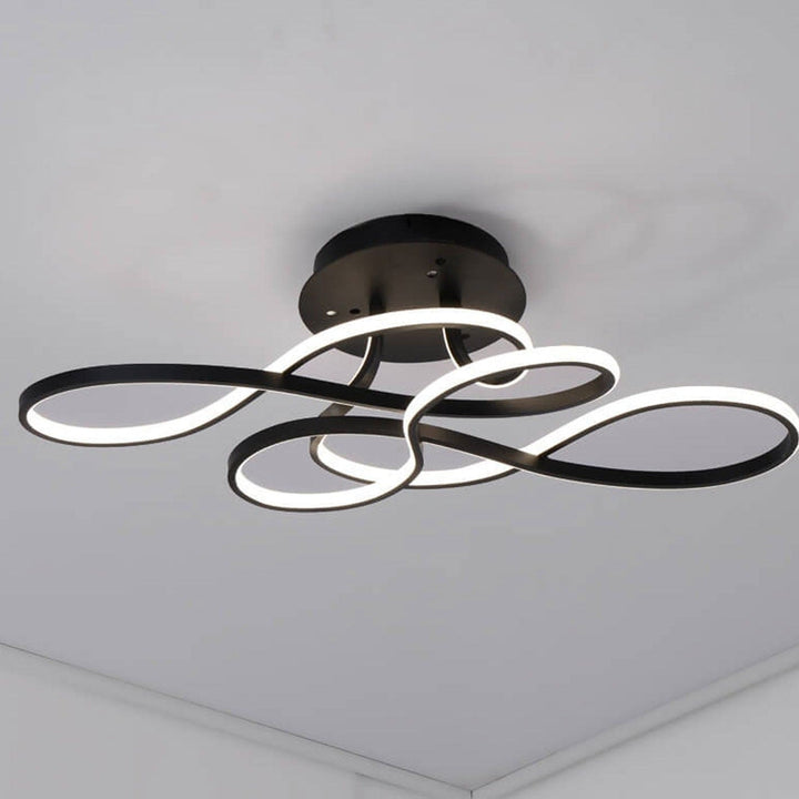 Acrylic Minimalist Aluminum LED Flush Mount Ceiling Light