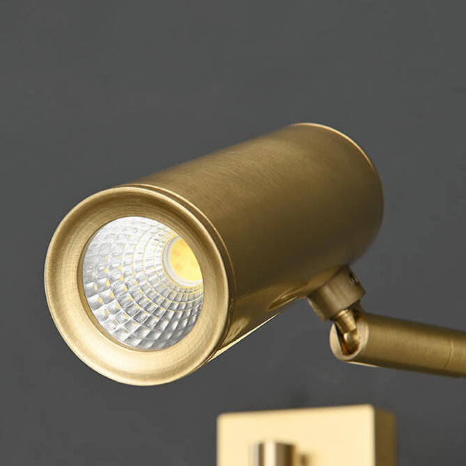 Nordic Copper Rotatable LED Reading Wall Light