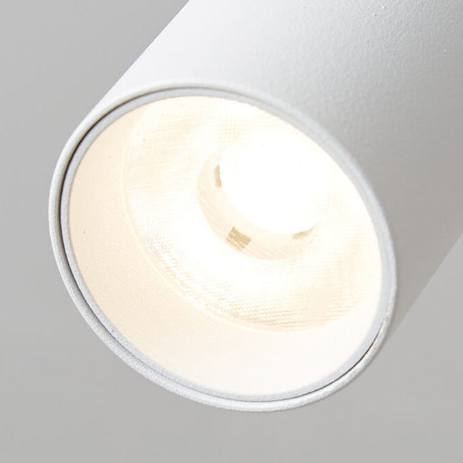 Modern Minimalist Iron Aluminum Spotlight Rotatable LED Semi-Flush Mount Ceiling Light For Living Room