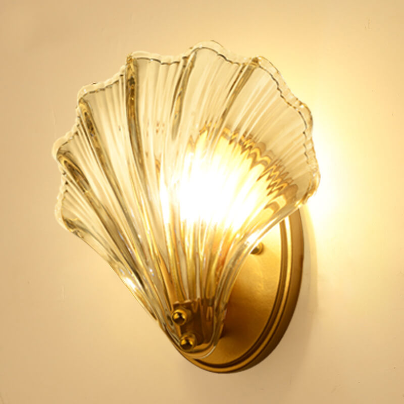 Creative Shell Glass Wall Sconce