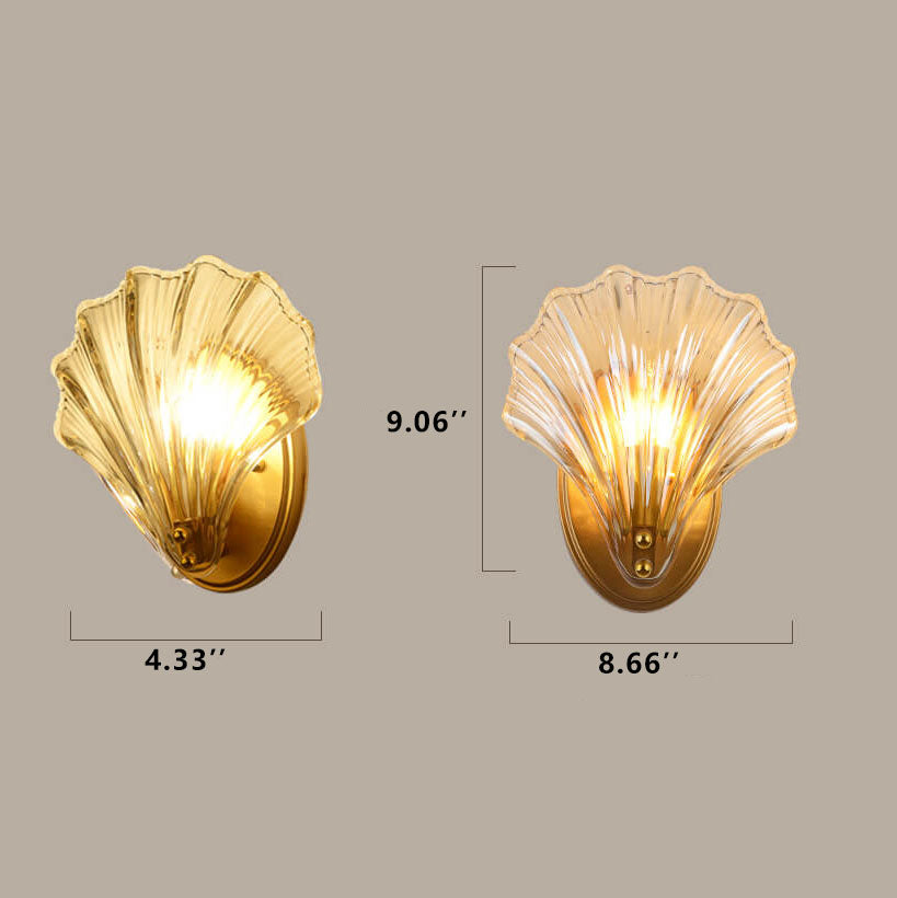 Creative Shell Glass Wall Sconce