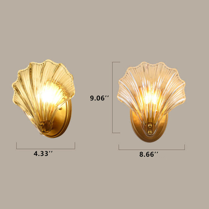Creative Shell Glass Wall Sconce