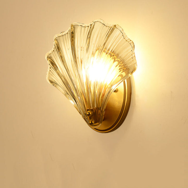 Creative Shell Glass Wall Sconce
