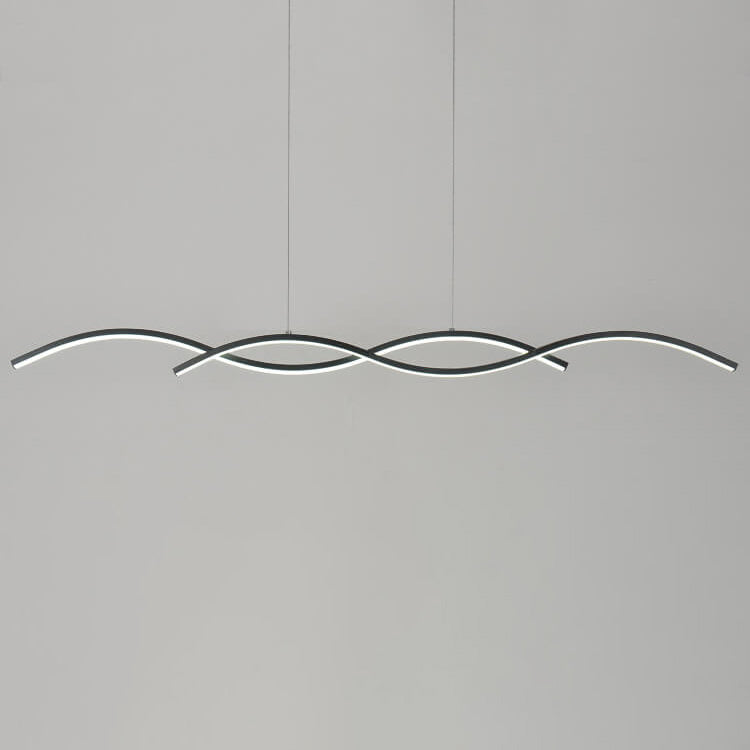 Minimalist Wave LED Chandelier