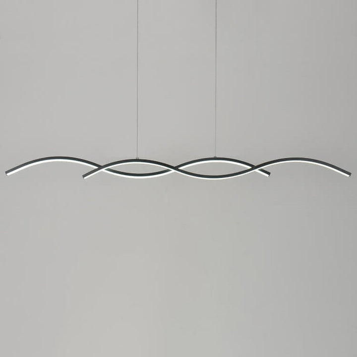 Minimalist Wave LED Chandelier