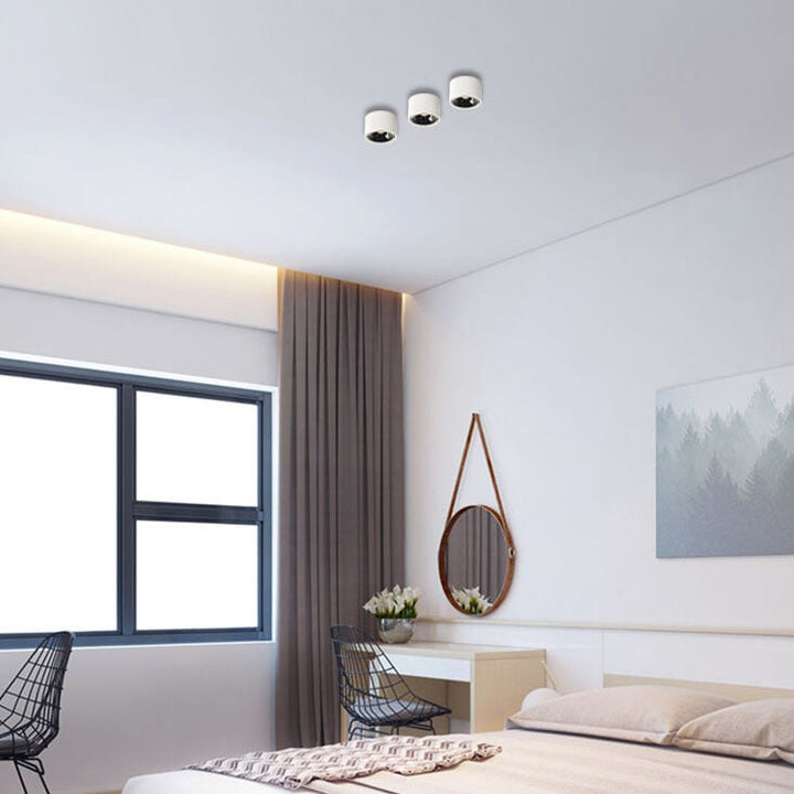 Minimalist Round Aluminum LED Flush Mount Ceiling Light