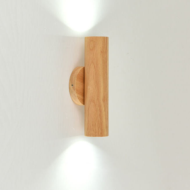 Modern Solid Wood LED Wall Sconce