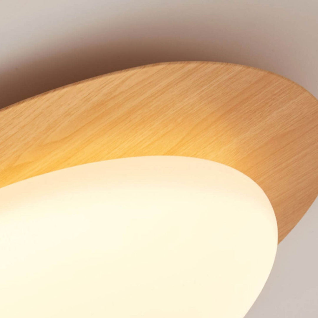 Nordic Wood LED Flush Mount Ceiling Light