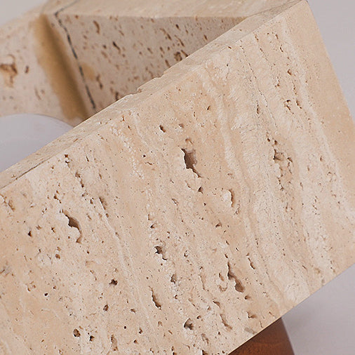Wabi-Sabi Column Wood Semi-Flush Ceiling Light