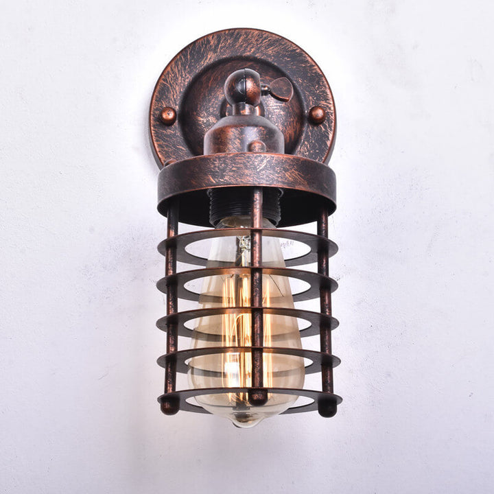 Northern Industrial Wrought Iron Wall Sconce