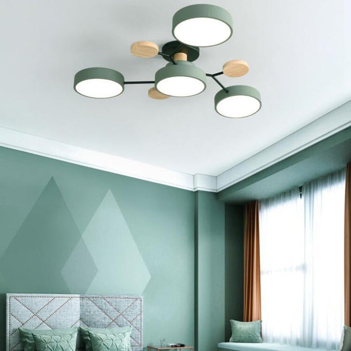 Nordic Molecule LED Semi-Flush Ceiling Light
