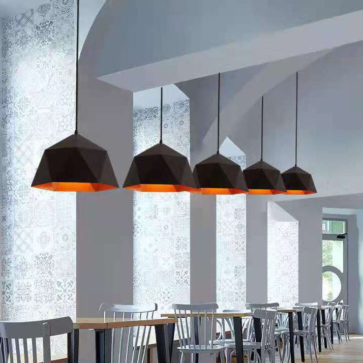 Modern Geometric Iron Pendant Light