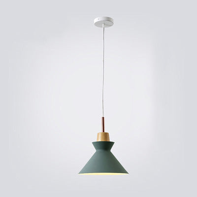 Contemporary Dome Wood Pendant Light