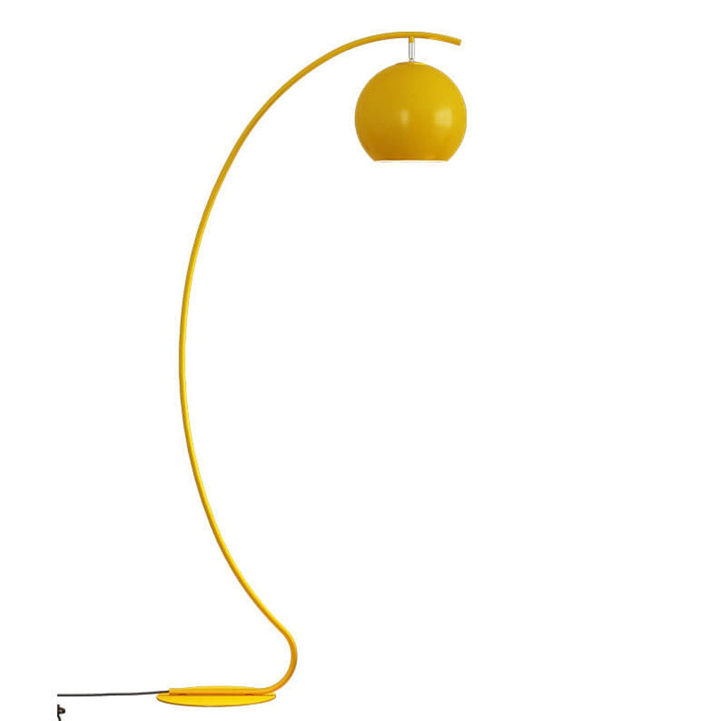 Nordic Minimalist Curved Line Dome 1-Light Standing Floor Lamp