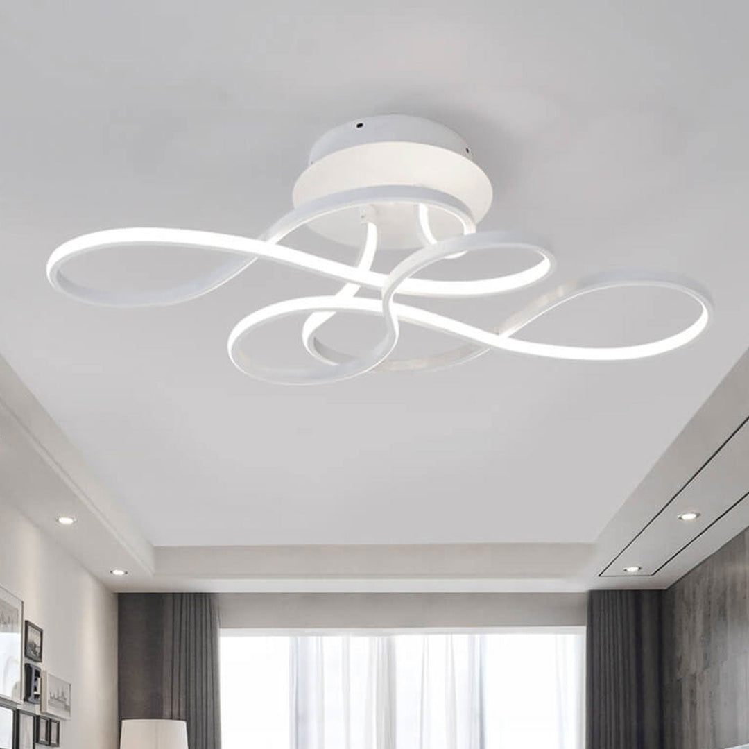 Acrylic Minimalist Aluminum LED Flush Mount Ceiling Light