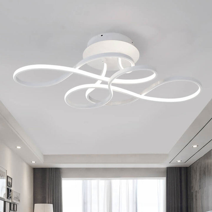 Acrylic Minimalist Aluminum LED Flush Mount Ceiling Light