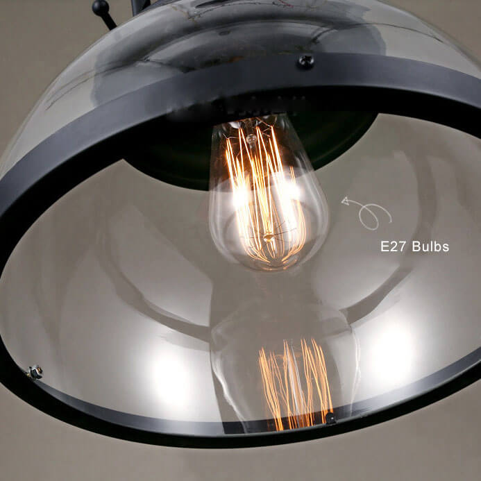 Retro Dome Glass Pendant Light