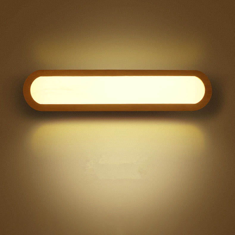 Nordic Bar Solid Wood LED Wall Sconce
