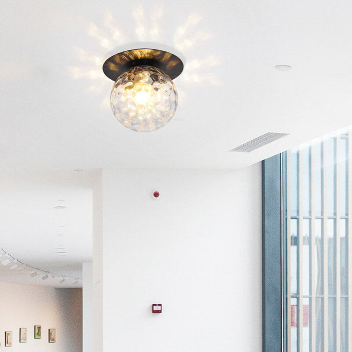 Modern Globe Semi-Flush Ceiling Light