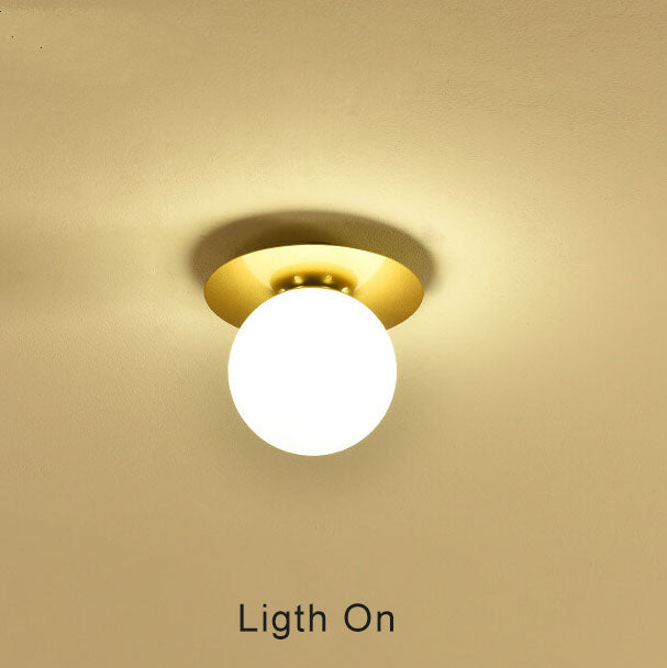 Modern Globe Semi-Flush Ceiling Light