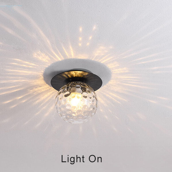 Modern Globe Semi-Flush Ceiling Light
