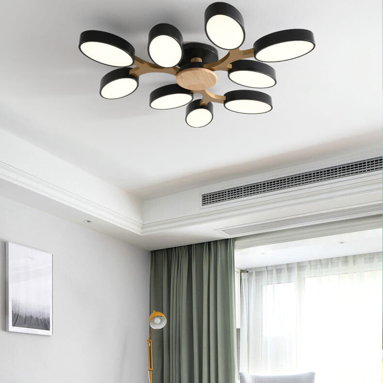 Nordic Branch Wooden LED Flush Mount Ceiling Light