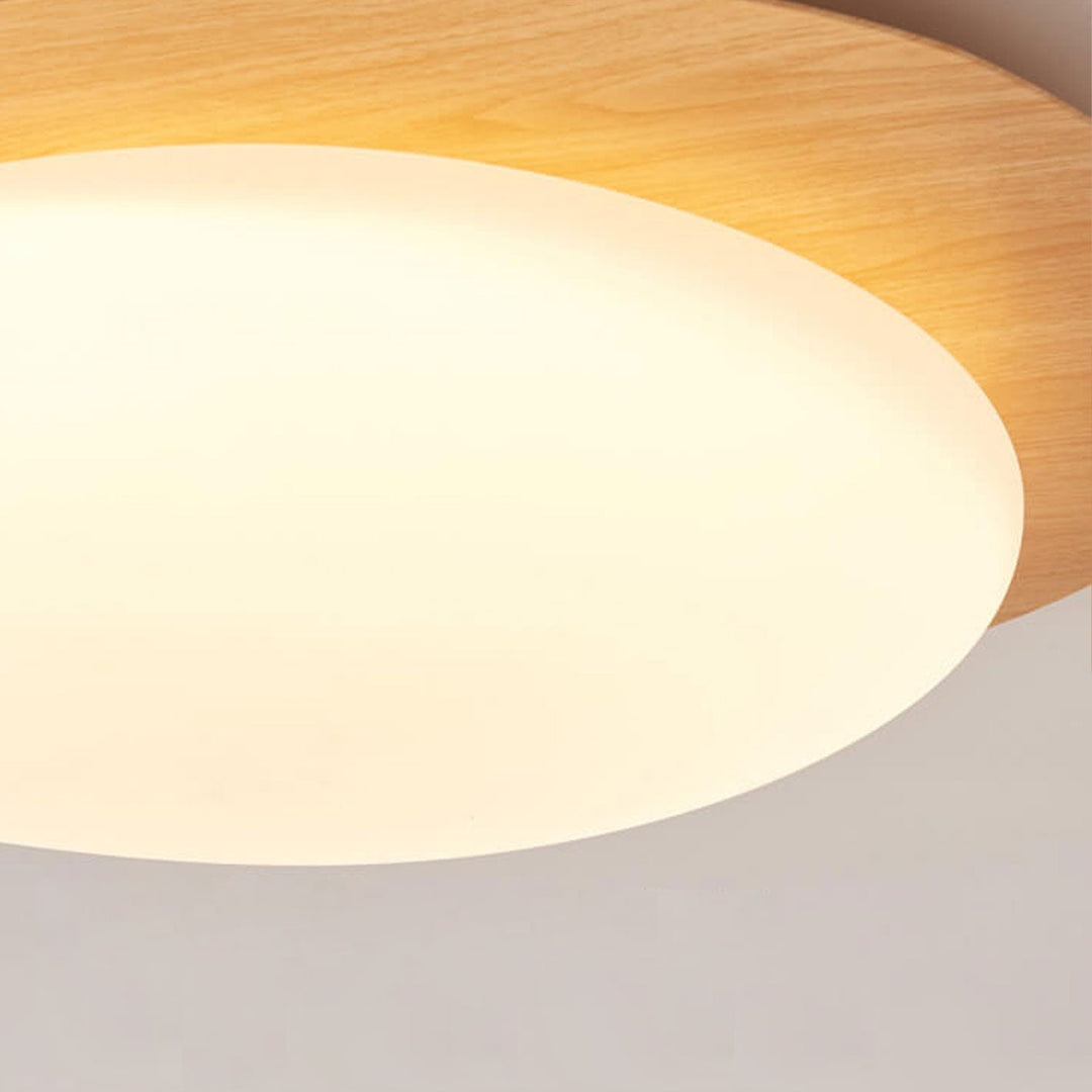 Nordic Wood LED Flush Mount Ceiling Light