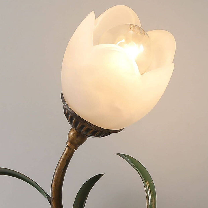 Minimalist Flower Glass 2-Light Wall Sconce