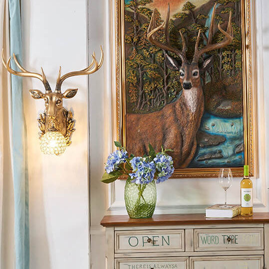 European Retro Resin Wall Sconce