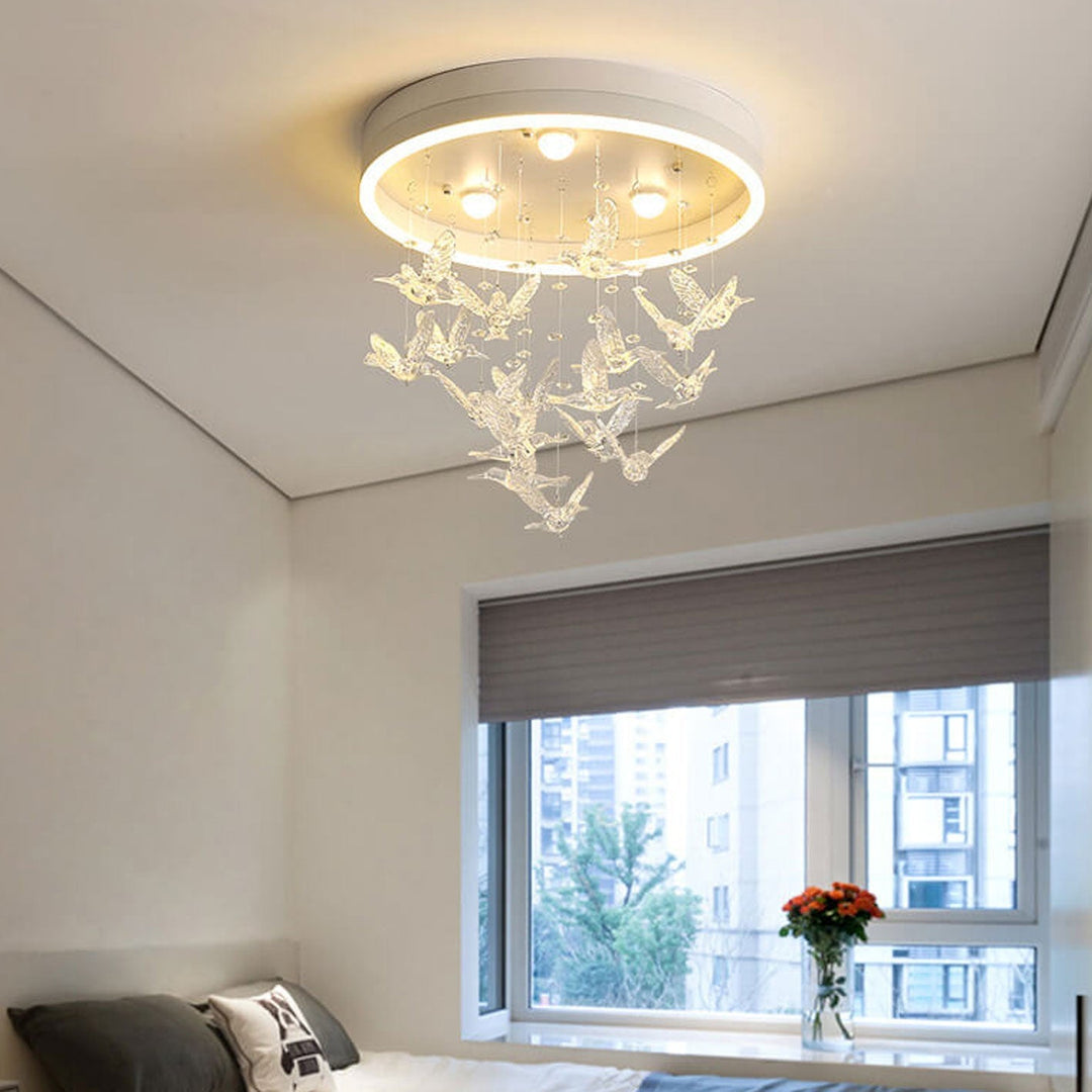 Modern Round LED Flush Mount Ceiling Light