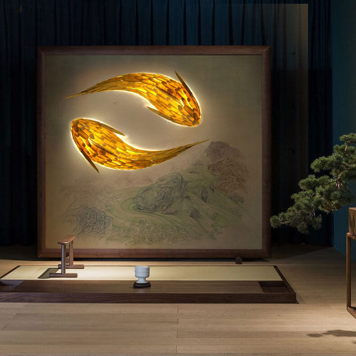 Modern Wood 4-Light Wall Sconce