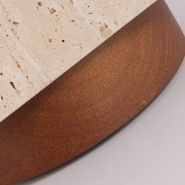 Wabi-Sabi Column Wood Semi-Flush Ceiling Light