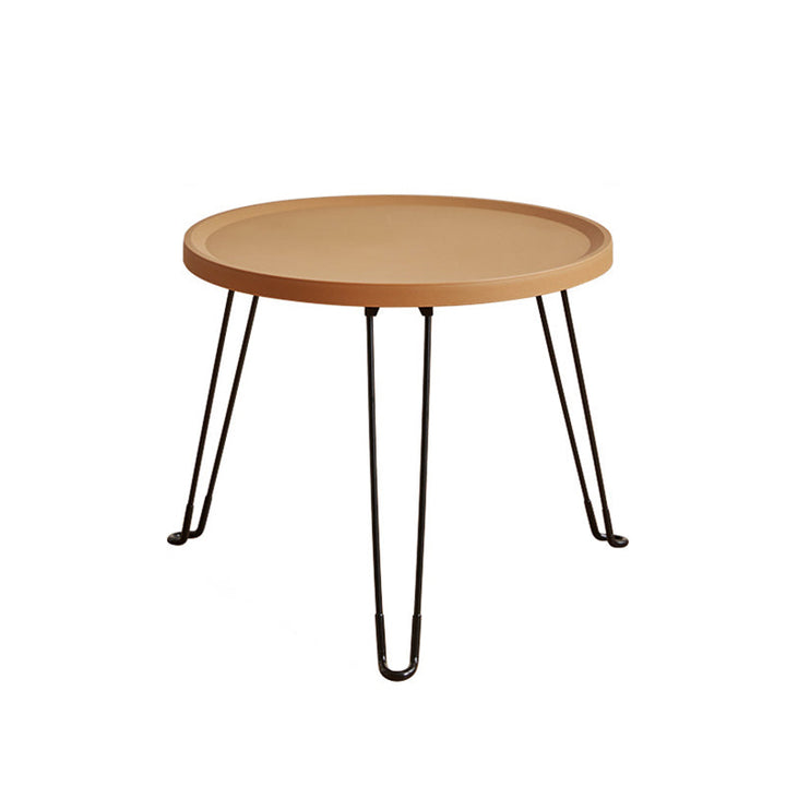 Minimalist Round Metal Foldable Coffee Table