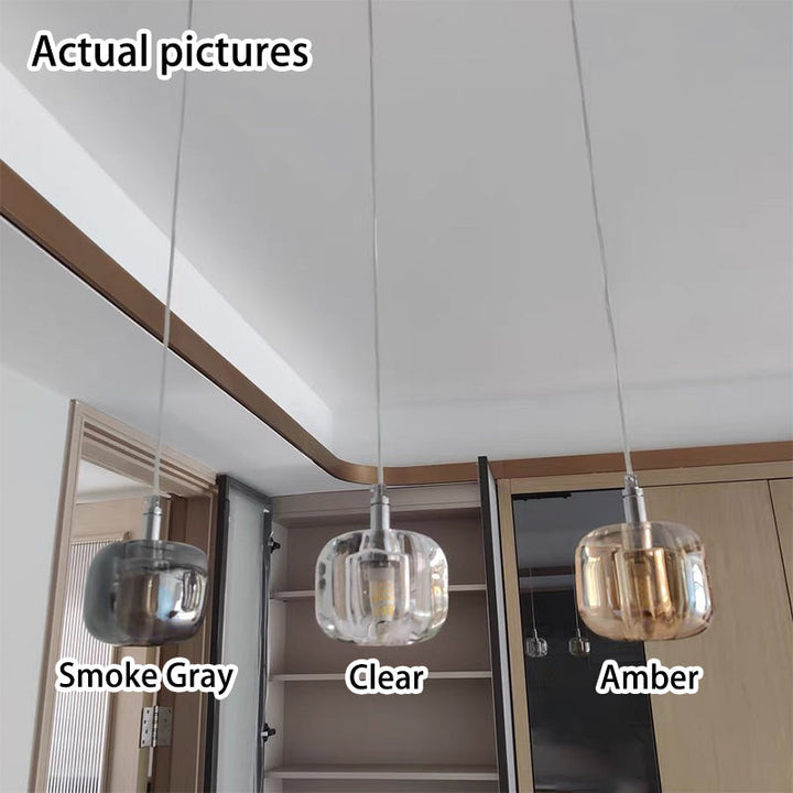 Modern Cube Glass Pendant Light
