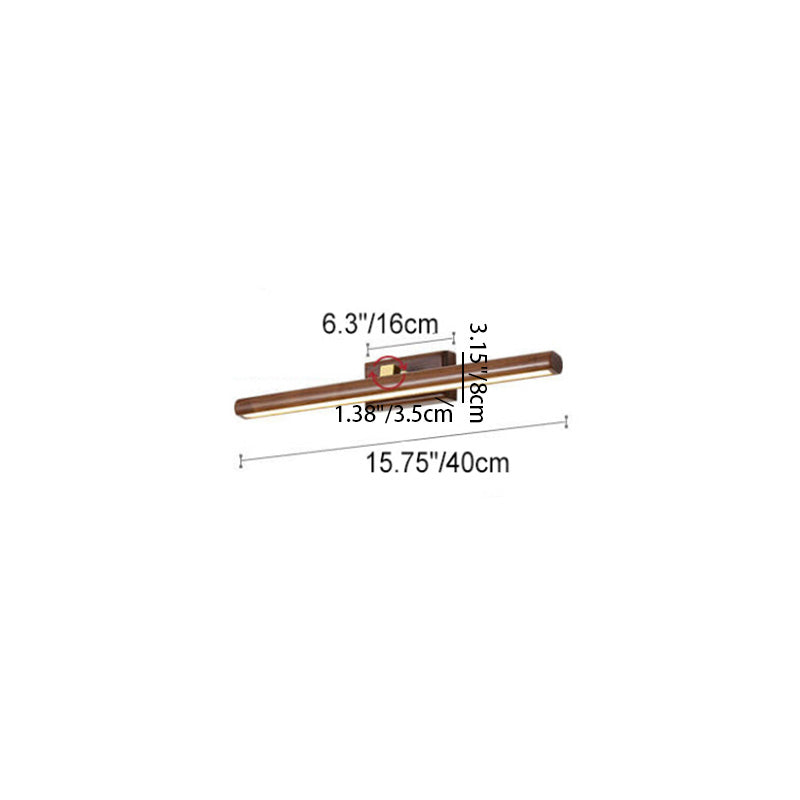 Minimalist Cylinder Copper LED Vanity Light