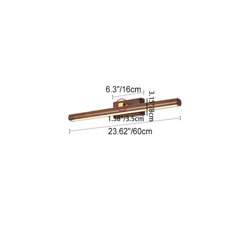 Minimalist Cylinder Copper LED Vanity Light