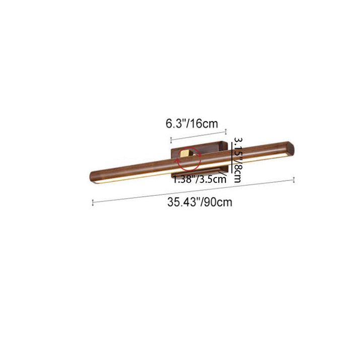 Minimalist Cylinder Copper LED Vanity Light