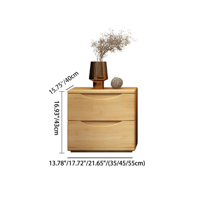 Rectangular Wood Nightstand