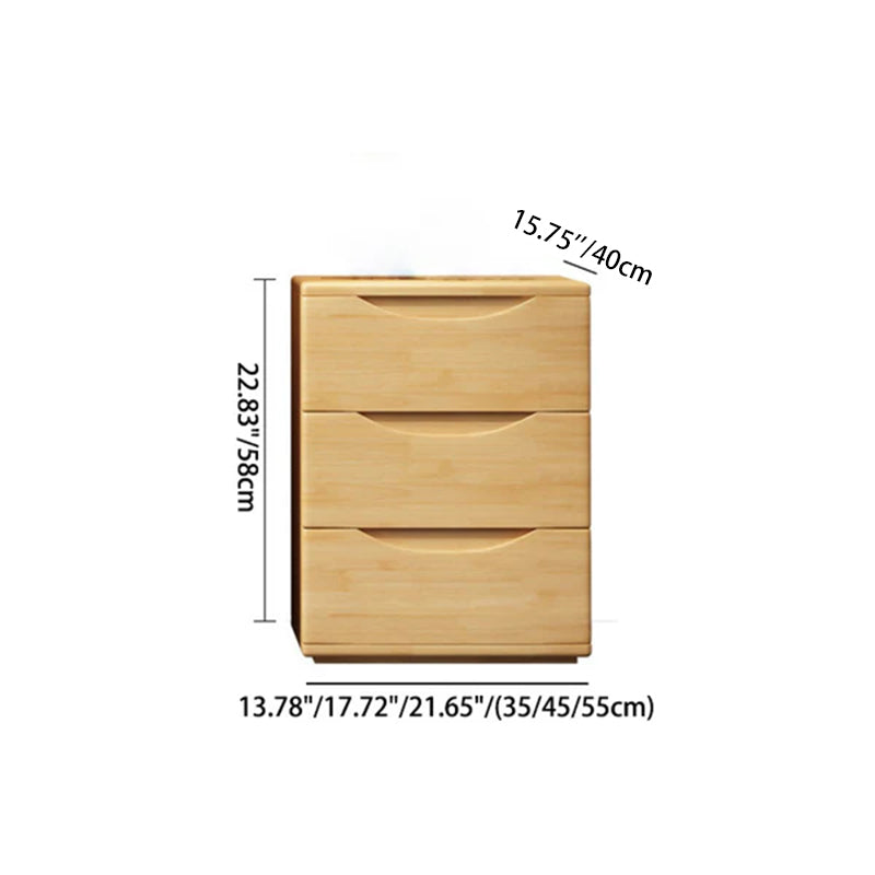Rectangular Wood Nightstand