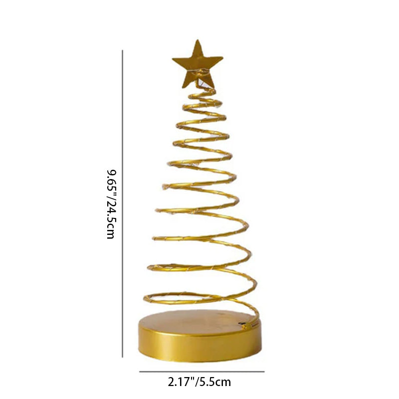 Spiral Star Christmas Night Light