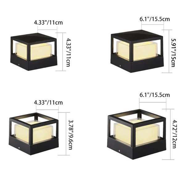 Industrial Cylinder Aluminum Waterproof LED Garden Light