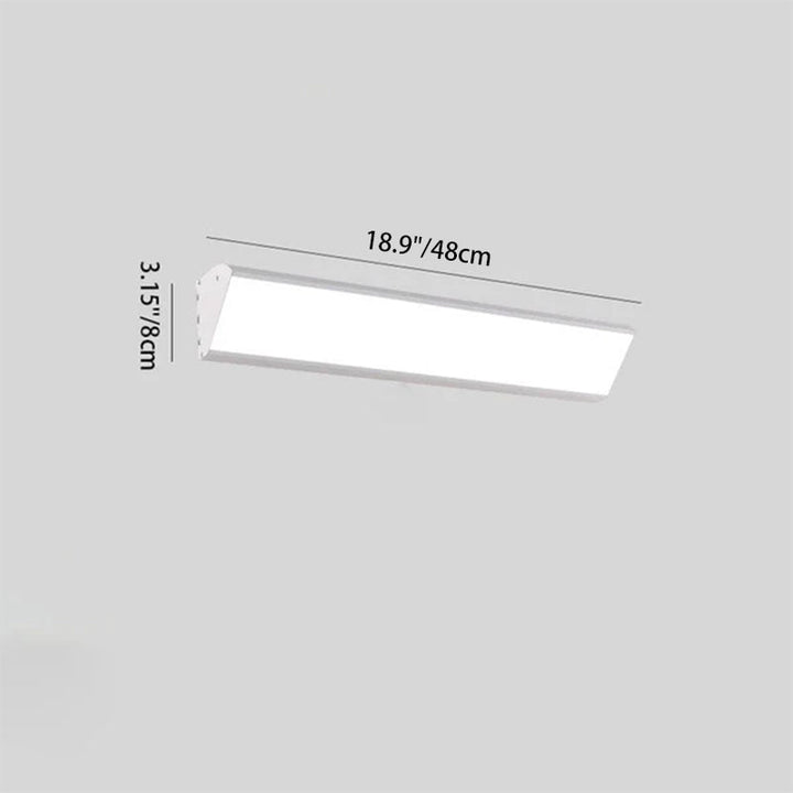 Contemporary Rectangular Aluminum LED Wall Sconce