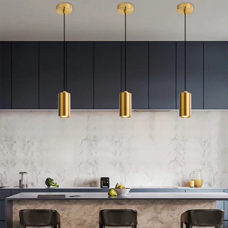 Minimalist Column Iron Pendant Light